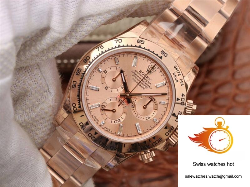 Rolex Daytona Cosmograph 116508 JH Factory Rose Gold Dial 3 Rolex Daytona Cosmograph 116508 JH Factory Rose Gold Dial 3
