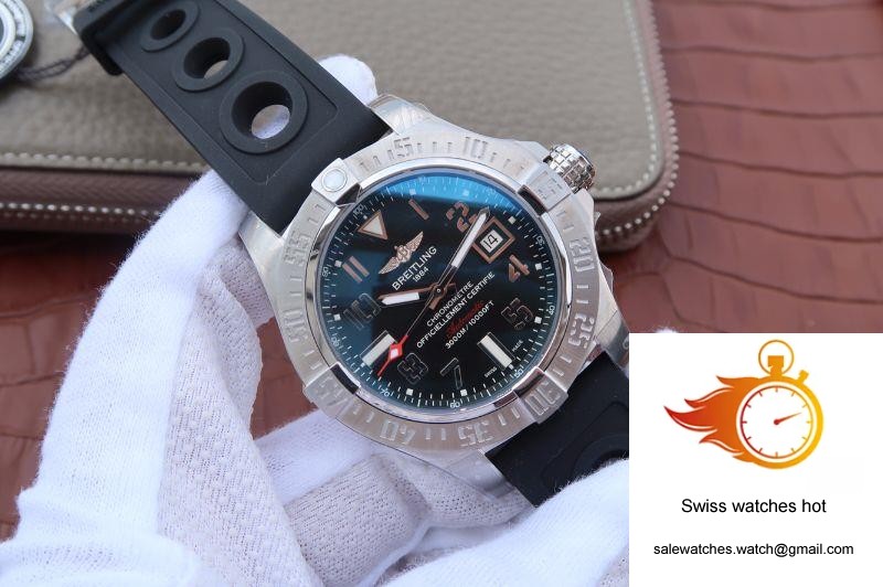 Breitling Avenger II A3239011/BC34/170A GF Factory Black Dial 3 Breitling Avenger II A3239011/BC34/170A GF Factory Black Dial 3