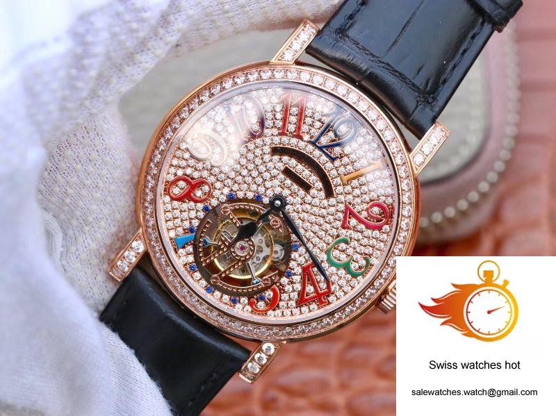 Franck Muller Round Color Dreams Tourbillon 18K Rose Gold Diamond Dial 3 Franck Muller Round Color Dreams Tourbillon 18K Rose Gold Diamond Dial 3