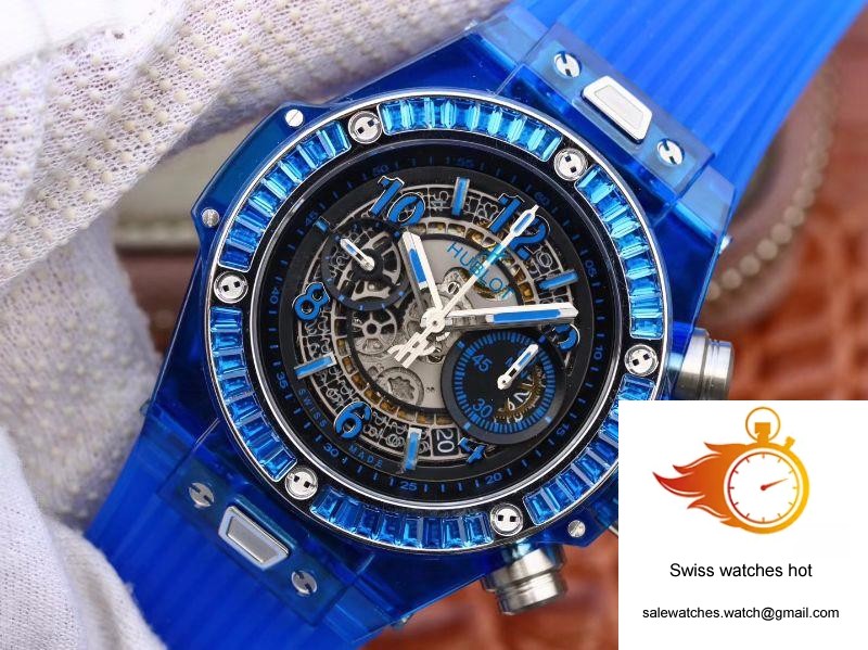 Hublot Big Bang Unico 411.JX.4802.RT Blue Strap Skeleton Dial 3 Hublot Big Bang Unico 411.JX.4802.RT Blue Strap Skeleton Dial 3