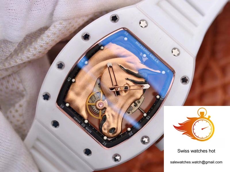 Richard Mille Polo Club Saint Tropez RM52-02 KV Factory Gold Horse Head Skeleton Dial 3 Richard Mille Polo Club Saint Tropez RM52-02 KV Factory Gold Horse Head Skeleton Dial 3