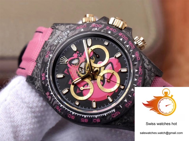 Rolex Daytona Cosmos Chronograph Carbon Fiber Edition Pink Exploded Dragon Dial 3 Rolex Daytona Cosmos Chronograph Carbon Fiber Edition Pink Exploded Dragon Dial 3