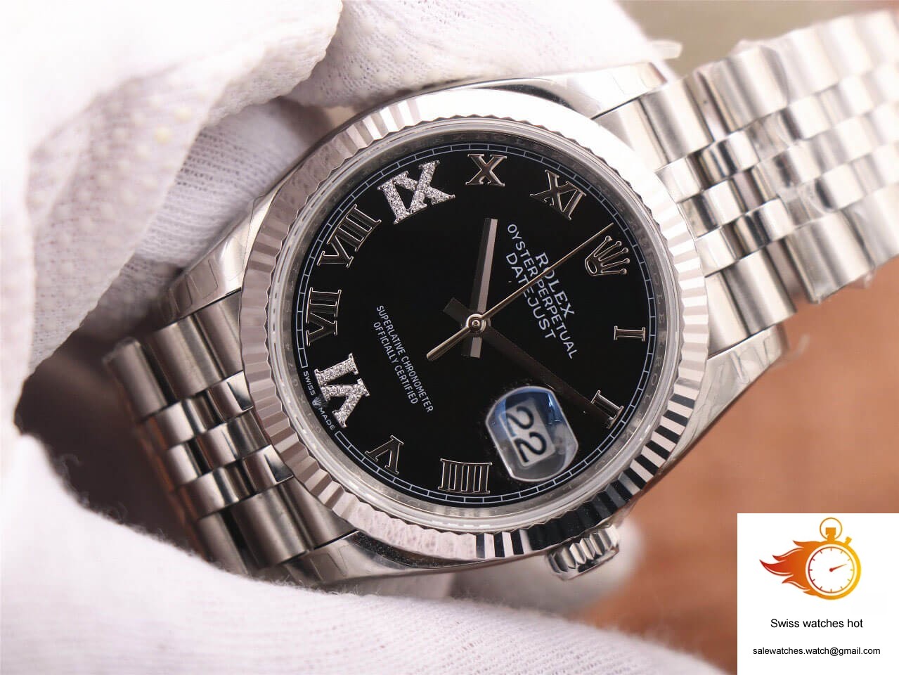 Rolex Datejust M126233 EW Factory Black Diamond-set Dial 4 Rolex Datejust M126233 EW Factory Black Diamond-set Dial 4