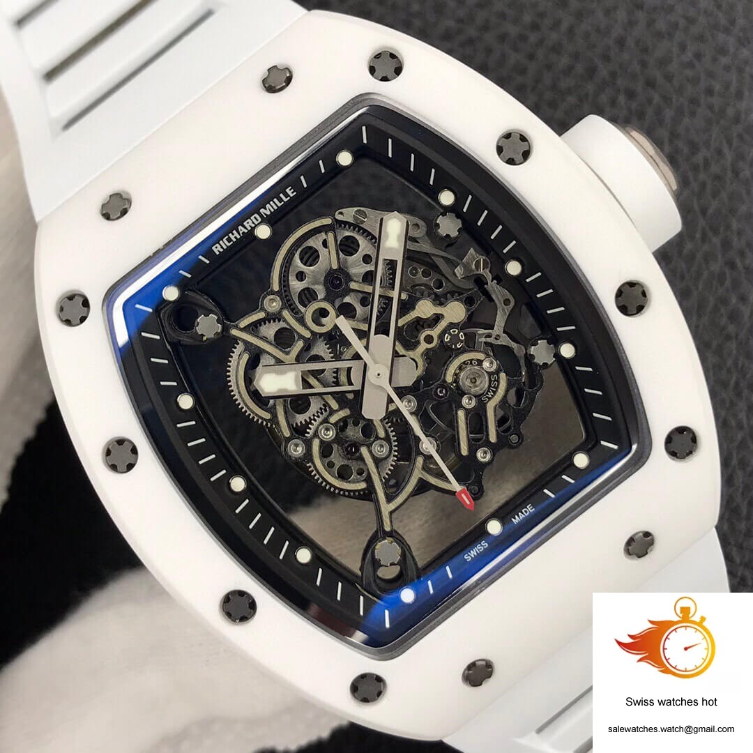 Richard Mille RM055 ZF Factory White Ceramic 4 Richard Mille RM055 ZF Factory White Ceramic 4