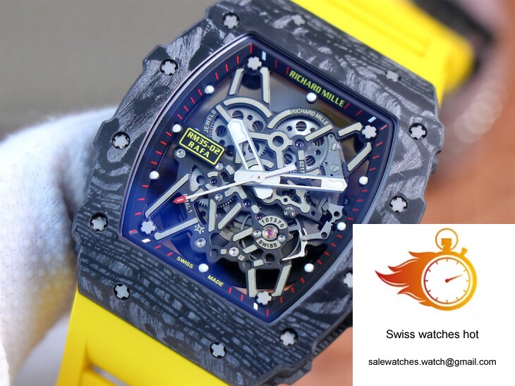 Richard Mille RM35-02 ZF Factory Yellow Rubber Strap 4 Richard Mille RM35-02 ZF Factory Yellow Rubber Strap 4