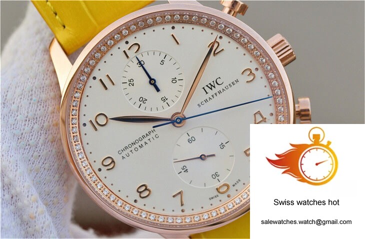 IWC Portuguese ZF Factory Yellow Cowhide Strap 4 IWC Portuguese ZF Factory Yellow Cowhide Strap 4