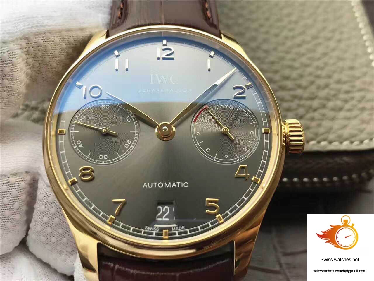 IWC Portugieser IW500101 ZF Factory Yellow Gold Case 4 IWC Portugieser IW500101 ZF Factory Yellow Gold Case 4