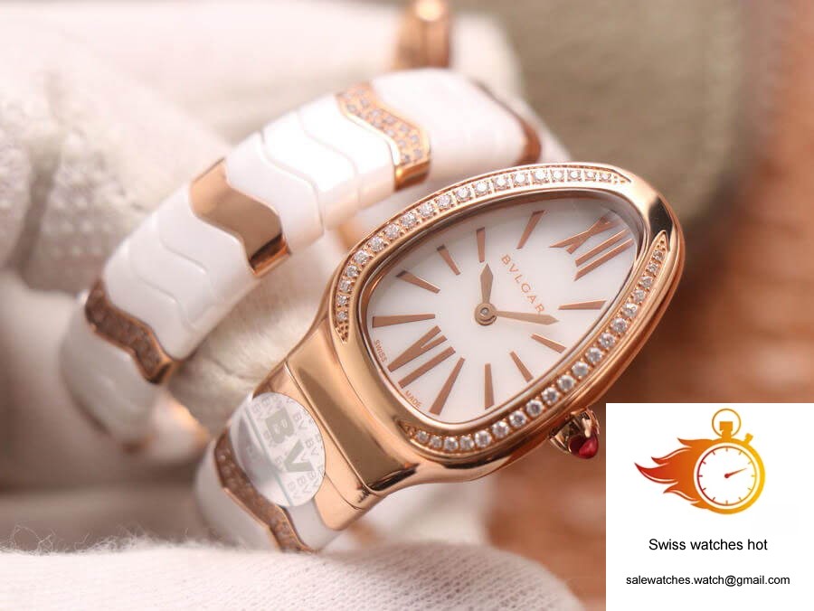 Bvlgari Serpenti 102202 BV Factory Rose Gold White Dial 4 Bvlgari Serpenti 102202 BV Factory Rose Gold White Dial 4