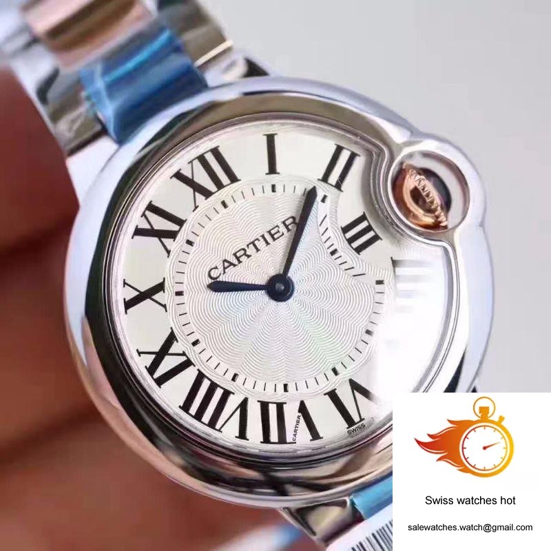 Ballon Bleu De Cartier Ladies W6920033 36MM V6 Factory White Textured Dial 4 Ballon Bleu De Cartier Ladies W6920033 36MM V6 Factory White Textured Dial 4