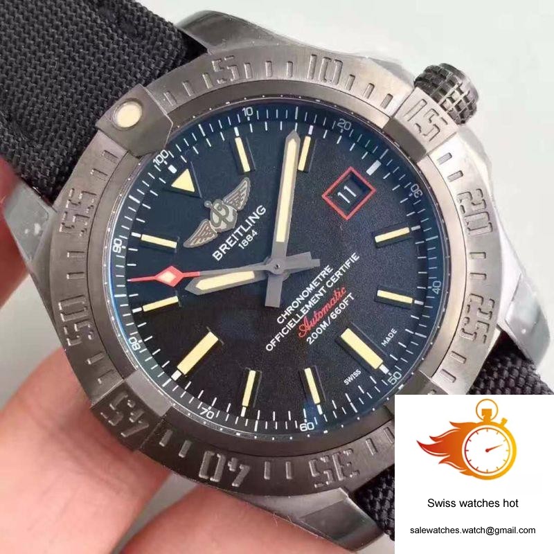 Breitling Avenger Blackbird 44 V1731110/BD74/109W/M20BASA.1 GF Factory Black Dial 4 Breitling Avenger Blackbird 44 V1731110/BD74/109W/M20BASA.1 GF Factory Black Dial 4