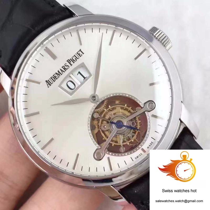 Audemars Piguet Audemars Tourbillon Grande Date 26559 White Dial 4 Audemars Piguet Audemars Tourbillon Grande Date 26559 White Dial 4