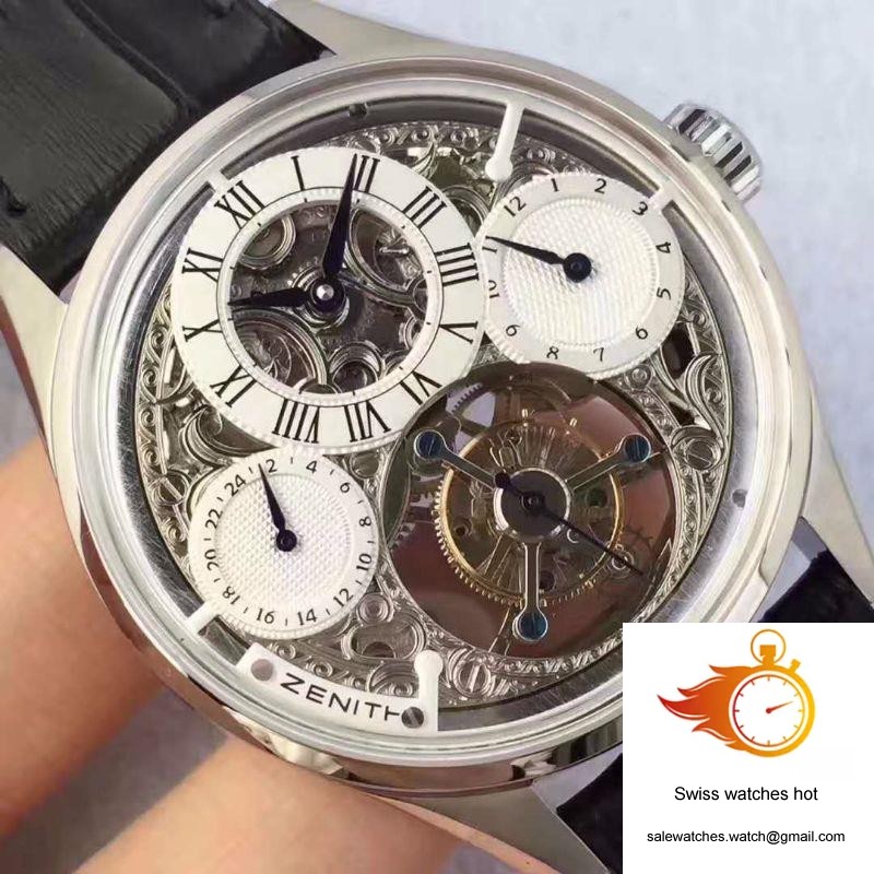 Zenith EP Calender Skeleton Tourbillon SS/LE White and Skeleton Dial 4 Zenith EP Calender Skeleton Tourbillon SS/LE White and Skeleton Dial 4