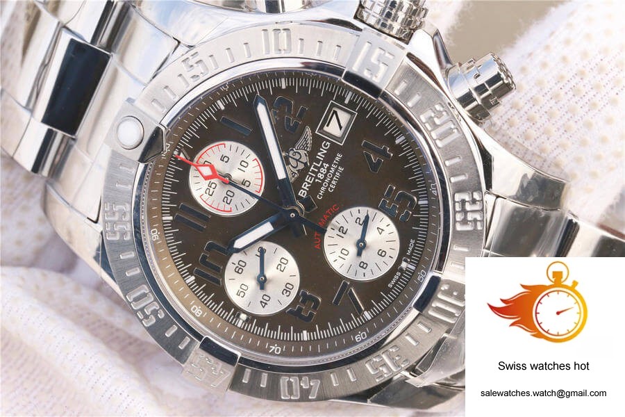 Breitling Avenger II A1338111/F564/170A GF Factory Bituminous Coal Color Dial 4 Breitling Avenger II A1338111/F564/170A GF Factory Bituminous Coal Color Dial 4