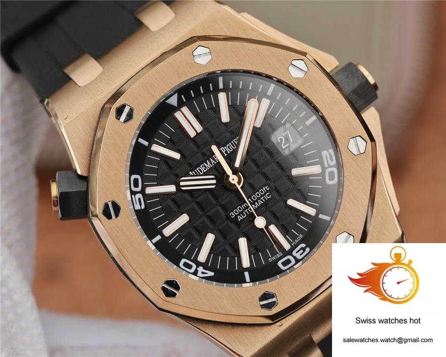 Audemars Piguet Royal Oak Offshore 15710 JF Factory V8 Rose Gold Black Dial 4 Audemars Piguet Royal Oak Offshore 15710 JF Factory V8 Rose Gold Black Dial 4