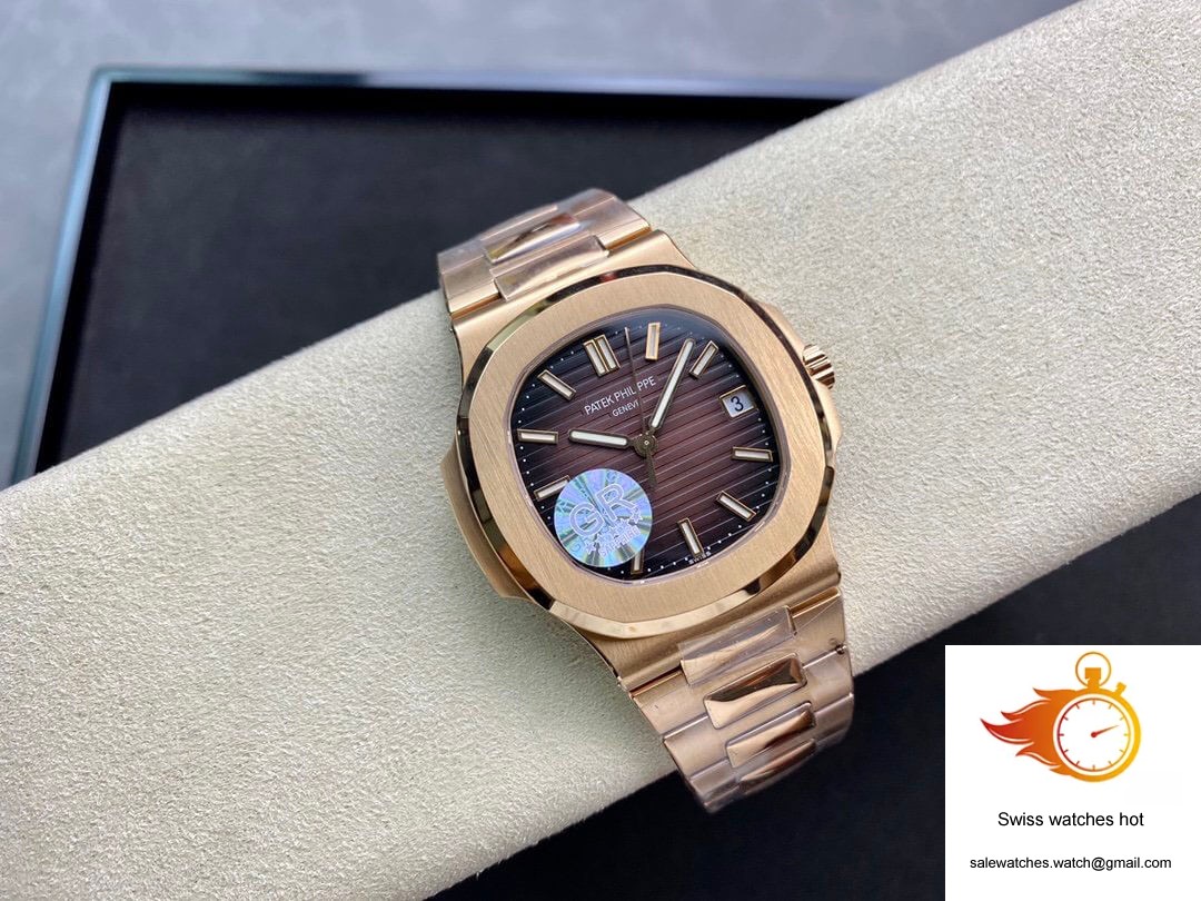 Patek Philippe Nautilus 5711/1R-001 GR Factory V2 Rose Gold Brown Gradient Dial 4 Patek Philippe Nautilus 5711/1R-001 GR Factory V2 Rose Gold Brown Gradient Dial 4