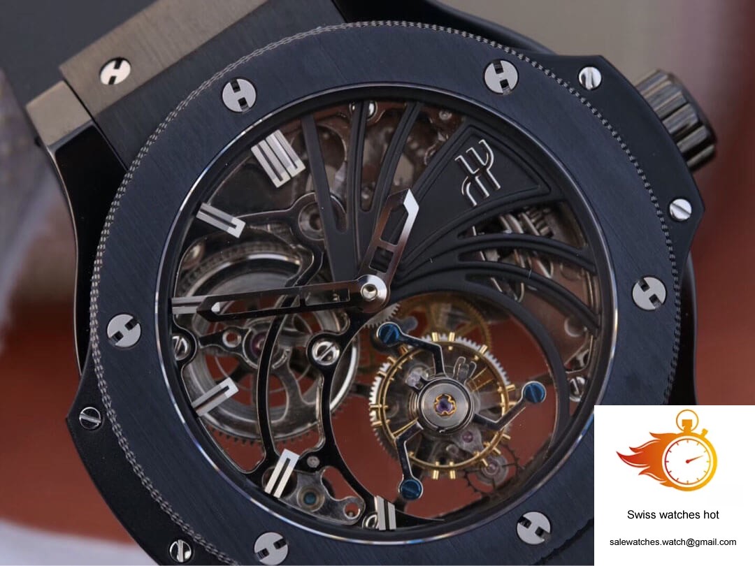 Hublot Big Bang Hollow Tourbillon Ceramic Skeleton Dial 4 Hublot Big Bang Hollow Tourbillon Ceramic Skeleton Dial 4