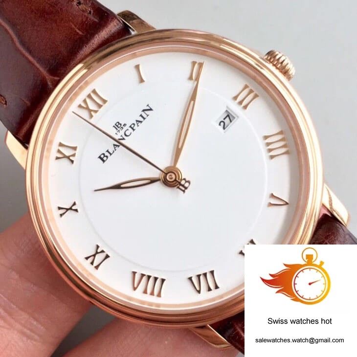 Blancpain Villeret 6651-3642-55B ZF Factory Rose Gold White Dial 4 Blancpain Villeret 6651-3642-55B ZF Factory Rose Gold White Dial 4