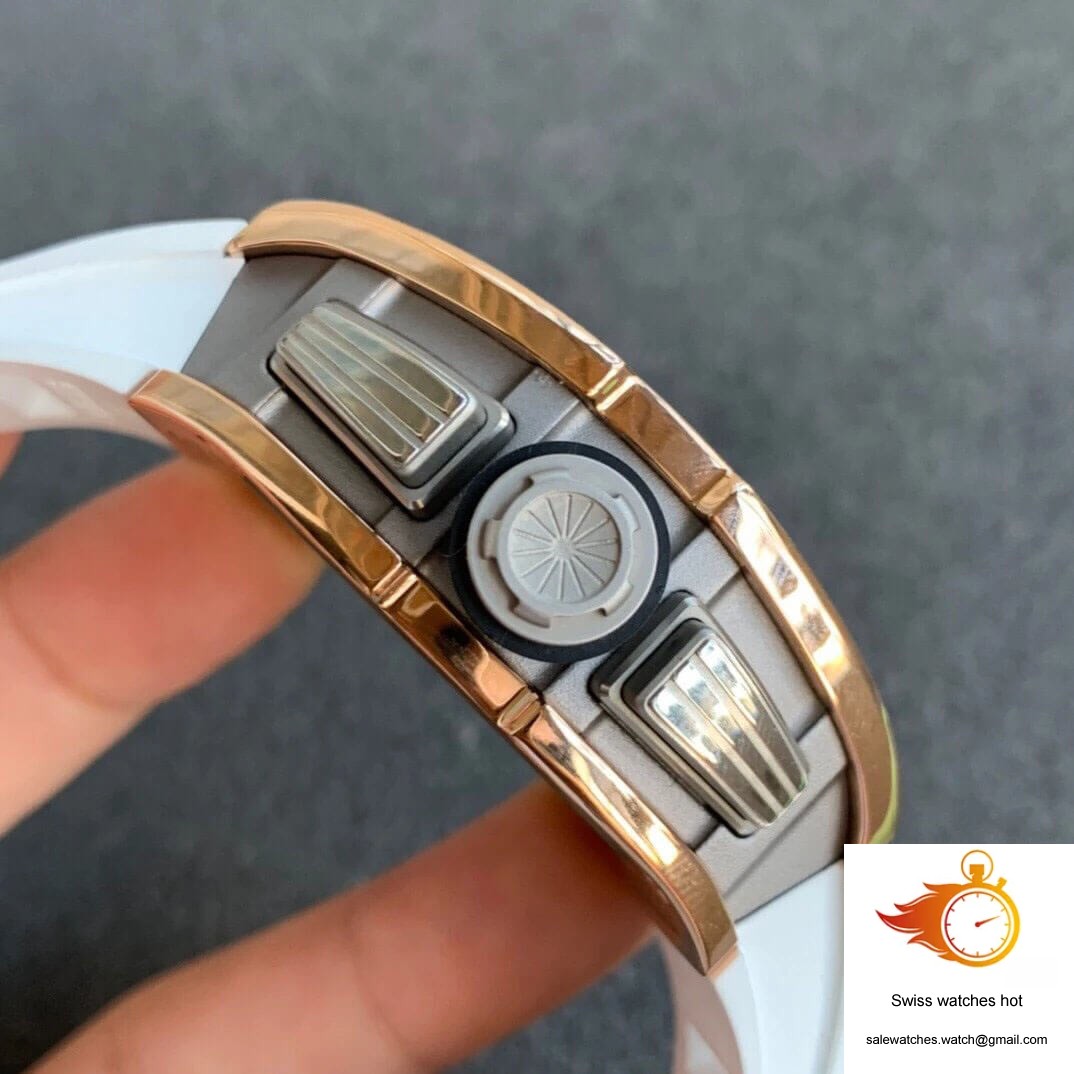Richard Mille RM11 KV Factory Rose Gold White Strap 4 Richard Mille RM11 KV Factory Rose Gold White Strap 4
