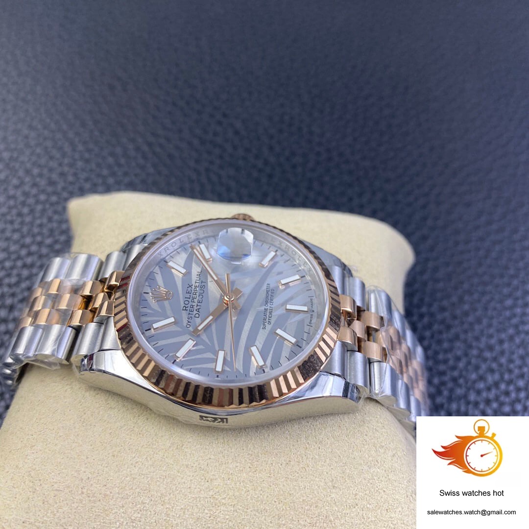 Rolex Datejust M126231-0031 EW Factory Silver Palm Leaf Pattern Dial 4 Rolex Datejust M126231-0031 EW Factory Silver Palm Leaf Pattern Dial 4