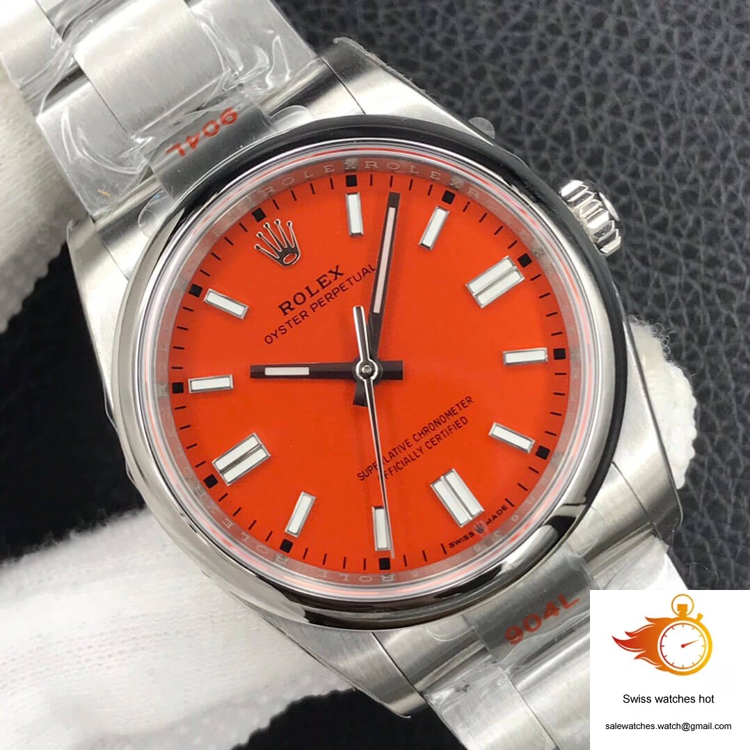 Rolex Oyster Perpetual M126000-0007 36MM EW Factory Coral Red Dial 4 Rolex Oyster Perpetual M126000-0007 36MM EW Factory Coral Red Dial 4
