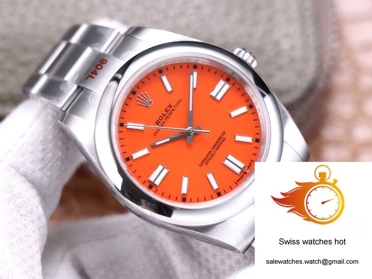 Rolex Oyster Perpetual M124300-0007 41MM EW Factory Coral Red Dial 4 Rolex Oyster Perpetual M124300-0007 41MM EW Factory Coral Red Dial 4