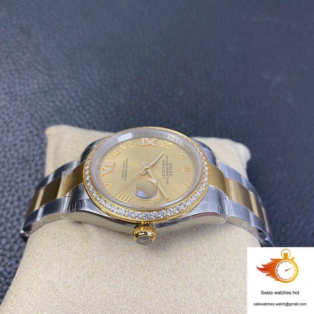 Rolex Datejust 126283 EW Factory Diamond Gold Dial 4 Rolex Datejust 126283 EW Factory Diamond Gold Dial 4