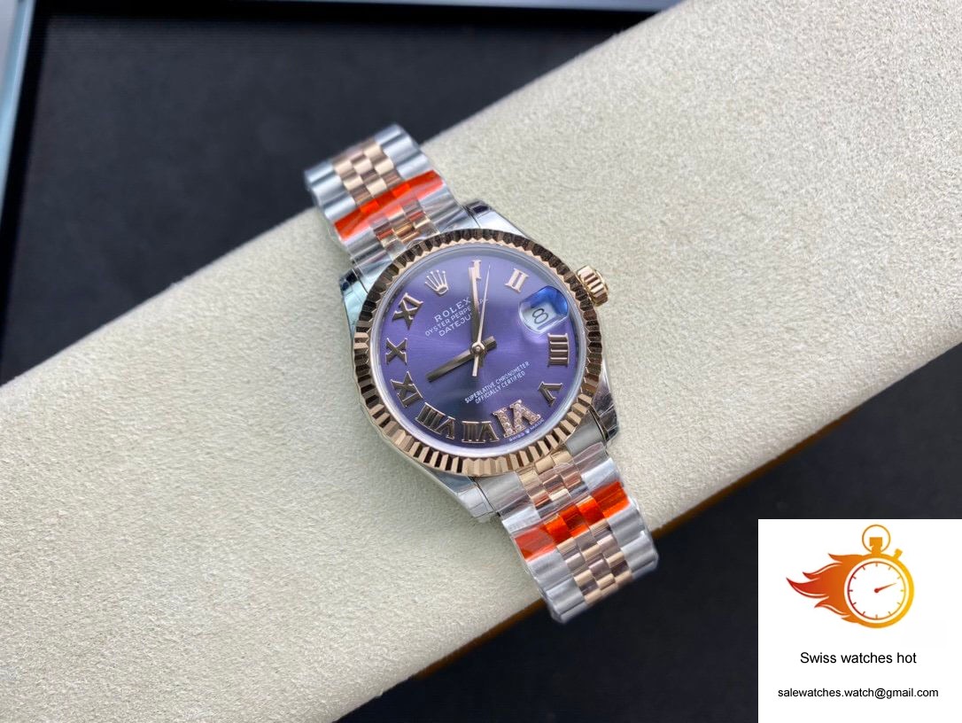 Rolex Datejust M278271-0020 TW Factory Diamond Eggplant Purple Dial 4 Rolex Datejust M278271-0020 TW Factory Diamond Eggplant Purple Dial 4