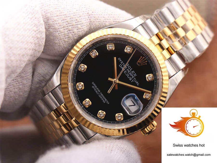 Rolex Datejust M126233-0021 EW Factory Diamond Black Dial 4 Rolex Datejust M126233-0021 EW Factory Diamond Black Dial 4