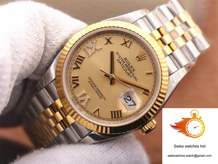 Rolex Datejust 126233 EW Factory Diamond Gold Dial 4 Rolex Datejust 126233 EW Factory Diamond Gold Dial 4