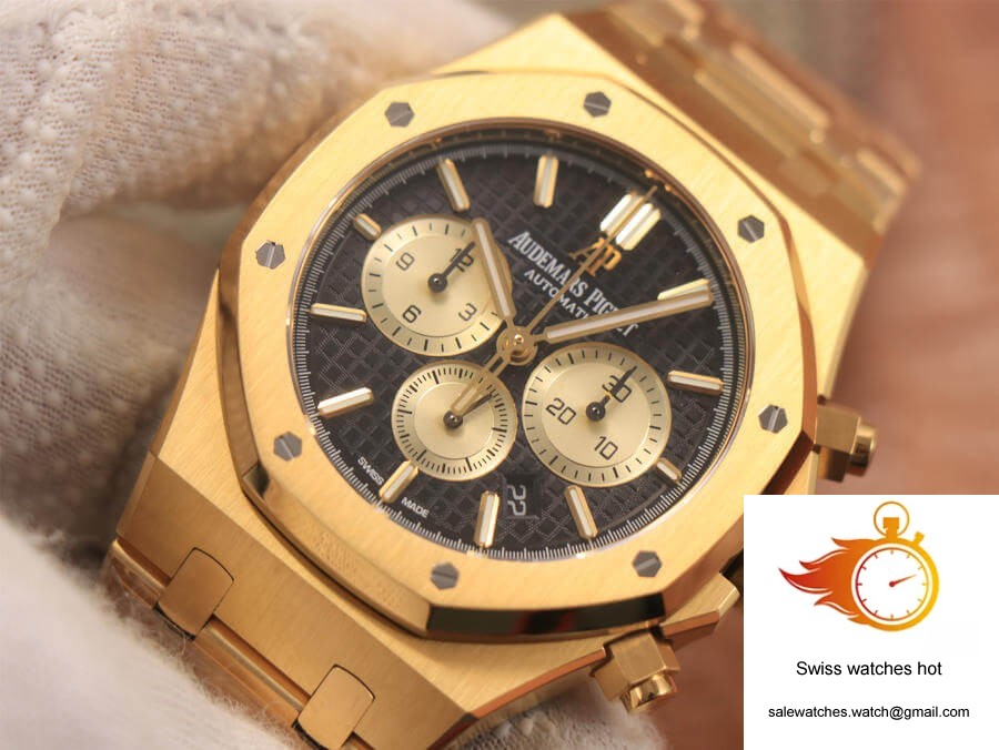 Audemars Piguet Royal Oak Chronograph 26331 OM Factory V2 Yellow Gold Black Dial 4 Audemars Piguet Royal Oak Chronograph 26331 OM Factory V2 Yellow Gold Black Dial 4