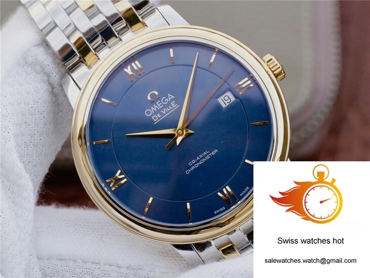 Omega De Ville 424.20.37.20.03.001 TW Factory Blue Dial 4 Omega De Ville 424.20.37.20.03.001 TW Factory Blue Dial 4