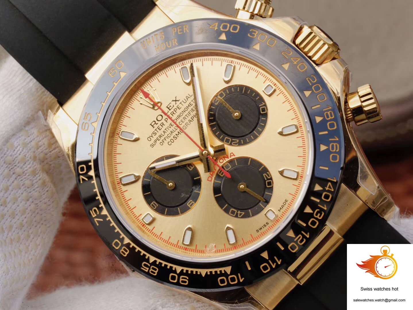 Rolex Daytona Cosmograph 116518ln JH Factory V6 Yellow Gold Black Chronograph 4 Rolex Daytona Cosmograph 116518ln JH Factory V6 Yellow Gold Black Chronograph 4