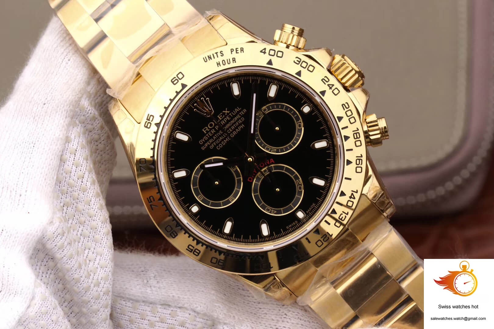 Rolex Daytona Cosmograph M116508-0004 JH Factory Yellow Gold Black Dial 4 Rolex Daytona Cosmograph M116508-0004 JH Factory Yellow Gold Black Dial 4