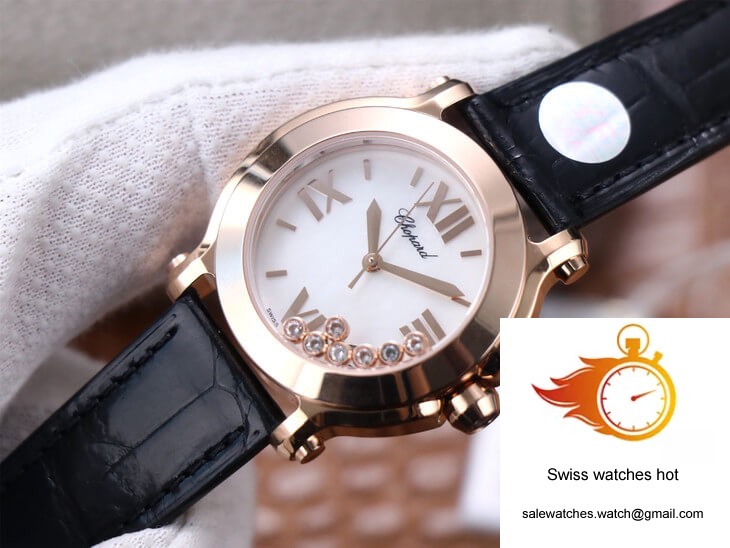 Chopard Happy Sport 278492 YF Factory White Dial Rose Gold 4 Chopard Happy Sport 278492 YF Factory White Dial Rose Gold 4