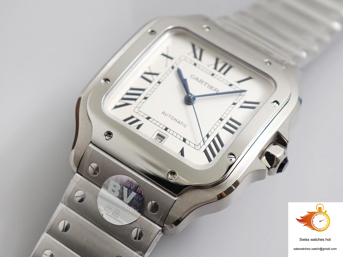 Cartier Santos WSSA0009 BV Factory White Dial 4 Cartier Santos WSSA0009 BV Factory White Dial 4