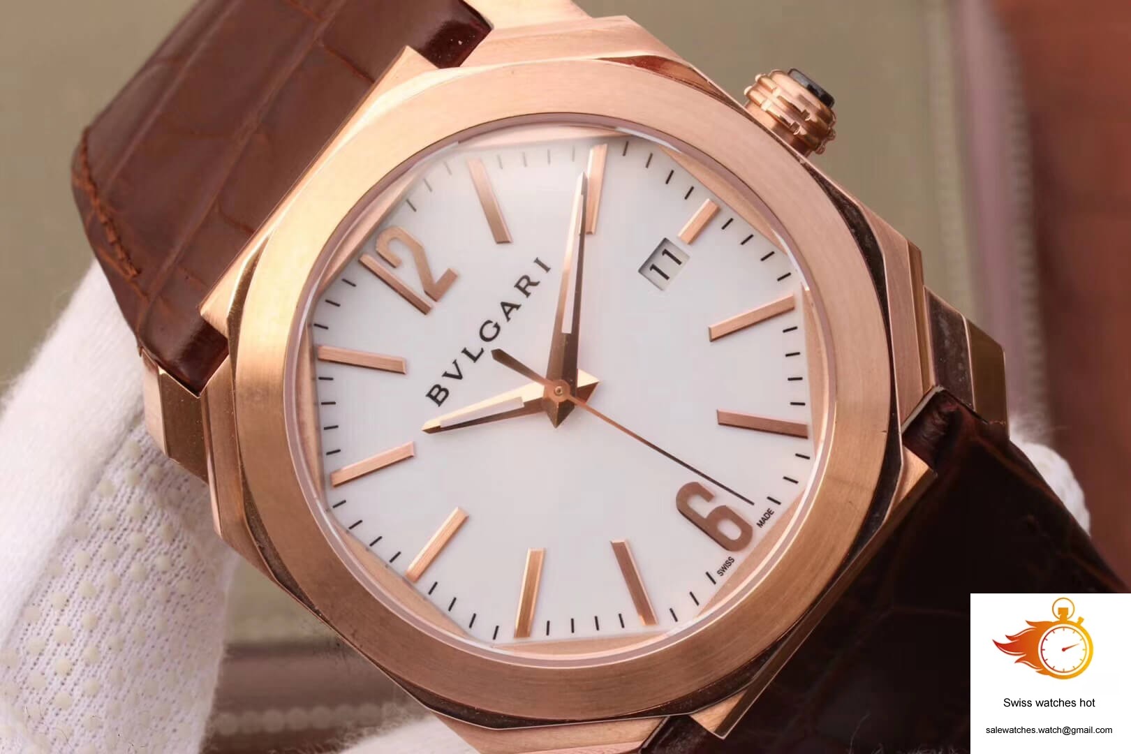 Bvlgari Octo 102119 BGOP38WGLD White Dial 4 Bvlgari Octo 102119 BGOP38WGLD White Dial 4