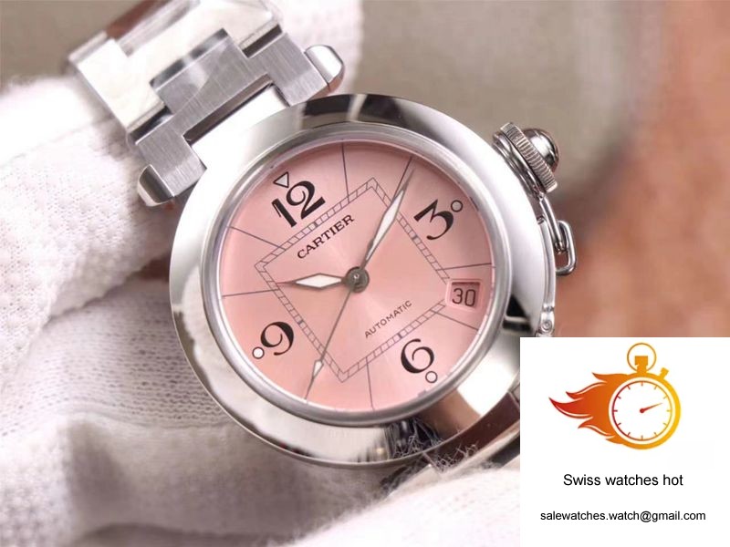Cartier Pasha W31075M7 V9 Factory Pink Dial 4 Cartier Pasha W31075M7 V9 Factory Pink Dial 4