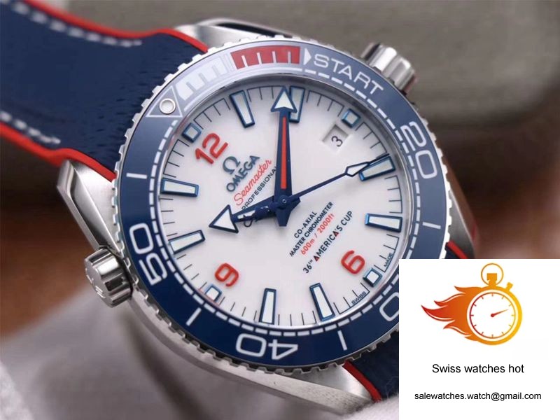 Omega Seamaster Planet Ocean 36th America’s Cup Limited Edition VS Factory White Dial 4 Omega Seamaster Planet Ocean 36th America’s Cup Limited Edition VS Factory White Dial 4