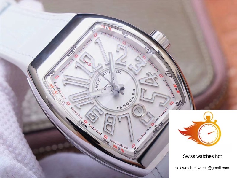 Franck Muller Vanguard V 45 SC DT 5N BC ZF Factory White Dial 4 Franck Muller Vanguard V 45 SC DT 5N BC ZF Factory White Dial 4