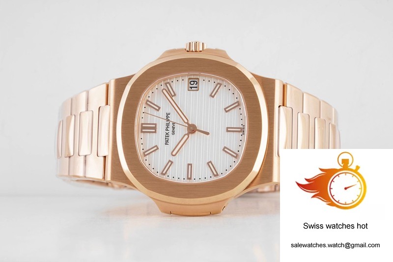 Patek Philippe Nautilus 5711/1R-001 PPF Factory V4 Rose Gold White Dial 4 Patek Philippe Nautilus 5711/1R-001 PPF Factory V4 Rose Gold White Dial 4
