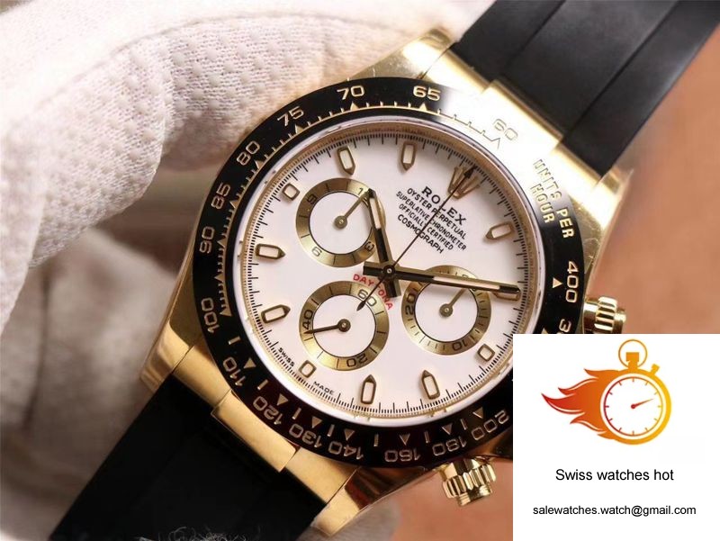 Rolex Daytona M116518LN-0041 Noob Factory White Dial 4130 Movement 4 Rolex Daytona M116518LN-0041 Noob Factory White Dial 4130 Movement 4