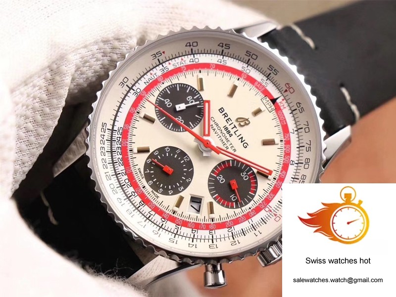 Breitling Navitimer 1 B01 Chronograph 43 TWA Edition AB01219A1G1X1 V9 Factory Silver Dial 4 Breitling Navitimer 1 B01 Chronograph 43 TWA Edition AB01219A1G1X1 V9 Factory Silver Dial 4