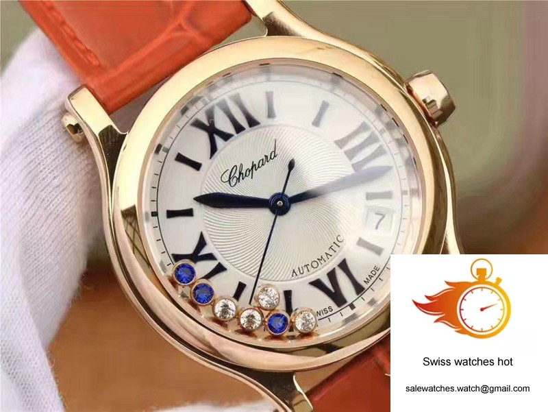 Chopard Happy Sport 274808 Rose Gold Diamonds YF Factory White Dial 4 Chopard Happy Sport 274808 Rose Gold Diamonds YF Factory White Dial 4