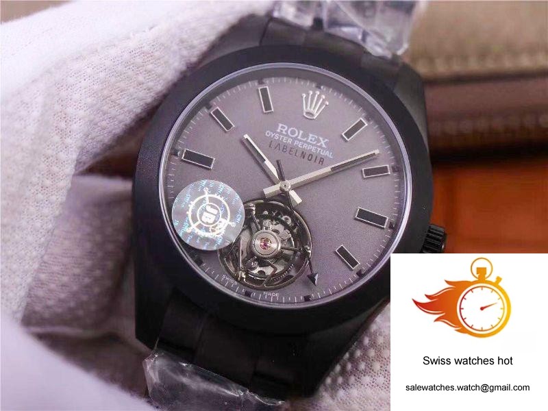 JB Factory Replica Rolex Milgauss Base 116400 Label Noir Design LNT01HS-001 Black case watch 4 JB Factory Replica Rolex Milgauss Base 116400 Label Noir Design LNT01HS-001 Black case watch 4