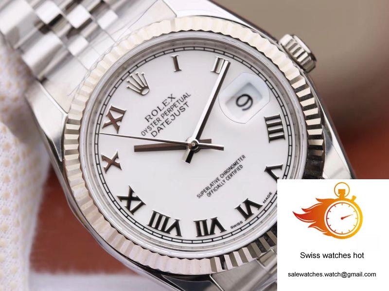 Rolex Datejust 116234 36mm AR Factory White Dial With Roman Time Scale 4 Rolex Datejust 116234 36mm AR Factory White Dial With Roman Time Scale 4