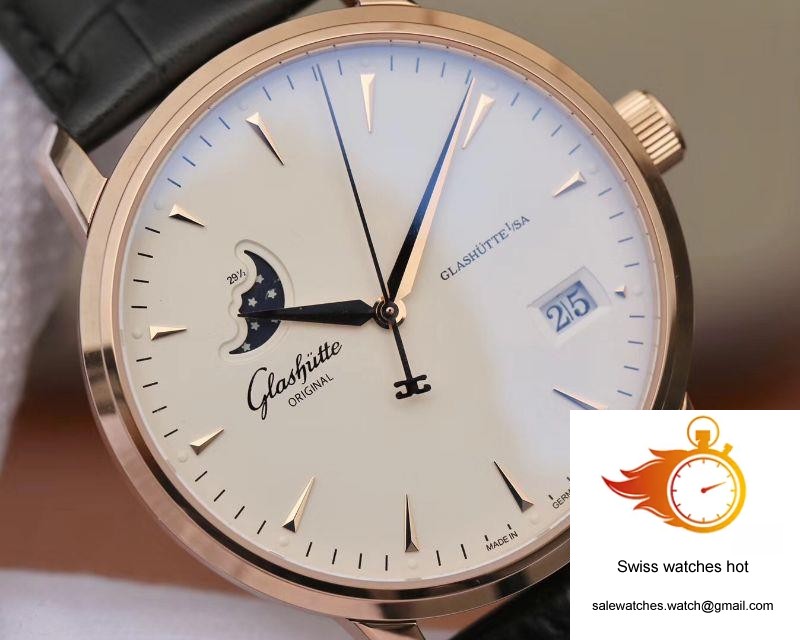 Glashutte Original Senator 1-36-04-04-02-01 Moonphase 18K Rose Gold White Dial 4 Glashutte Original Senator 1-36-04-04-02-01 Moonphase 18K Rose Gold White Dial 4