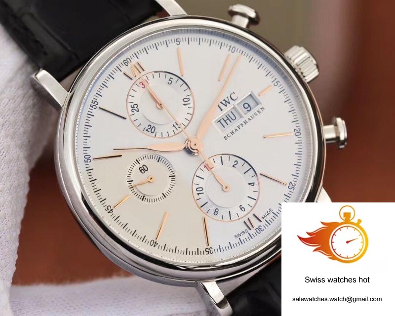 IWC Portofino Chronograph Multi-function IW391022 ZF Factory White Dial With Rose Gold Markers 4 IWC Portofino Chronograph Multi-function IW391022 ZF Factory White Dial With Rose Gold Markers 4