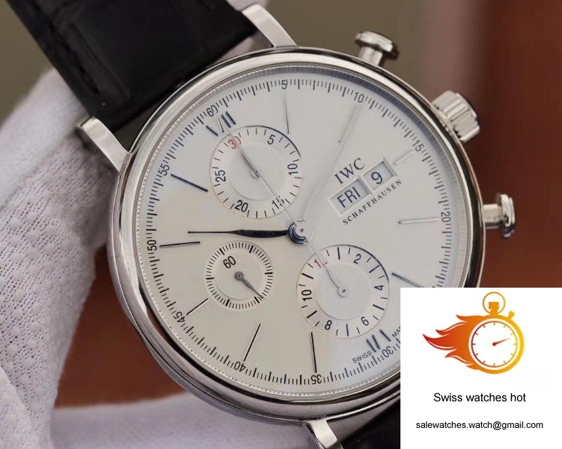 IWC Portofino Chronograph Multi-function IW391022 ZF Factory 42mm X 13.5mm White Dial 4 IWC Portofino Chronograph Multi-function IW391022 ZF Factory 42mm X 13.5mm White Dial 4