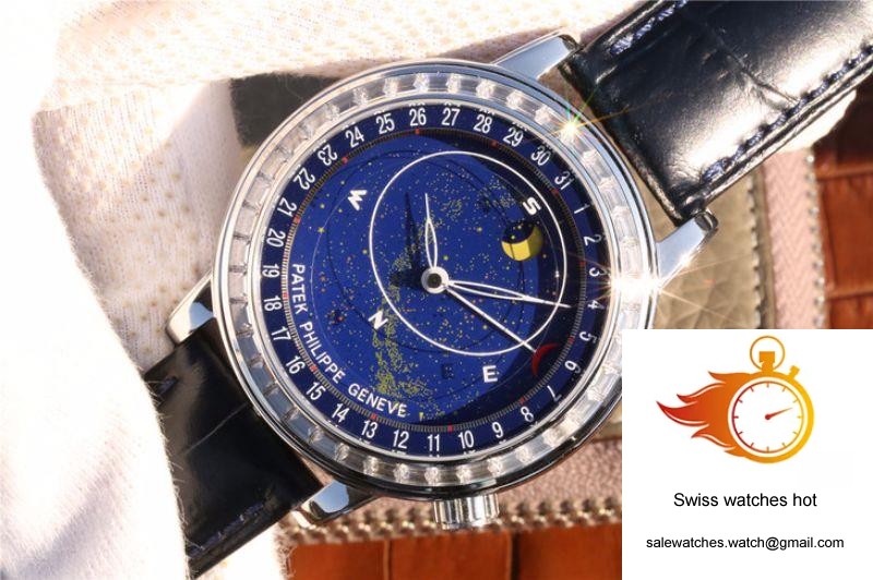 Patek Philippe Grand Complications Sky Moon Celestial 6102P-001 TWA Factory Blue Dial 4 Patek Philippe Grand Complications Sky Moon Celestial 6102P-001 TWA Factory Blue Dial 4