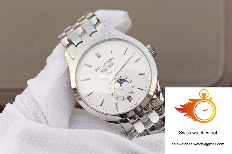 Patek Philippe Complications Annual Calendar 5396G KM Factory Steel Strap White Dial 4 Patek Philippe Complications Annual Calendar 5396G KM Factory Steel Strap White Dial 4